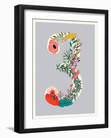 Number 3-Kindred Sol Collective-Framed Art Print