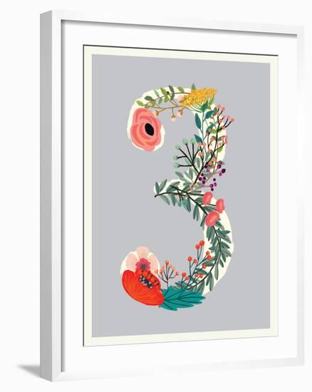 Number 3-Kindred Sol Collective-Framed Art Print