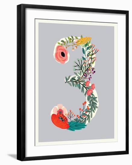 Number 3-Kindred Sol Collective-Framed Art Print