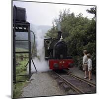 Number 4 Engine at the Dolgoch Falls Stop on the The Talyllyn Railway, Snowdonia, Wales, 1969-Michael Walters-Mounted Premium Photographic Print