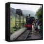 Number 4 Engine at the Dolgoch Falls Stop on the The Talyllyn Railway, Snowdonia, Wales, 1969-Michael Walters-Framed Stretched Canvas