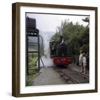 Number 4 Engine at the Dolgoch Falls Stop on the The Talyllyn Railway, Snowdonia, Wales, 1969-Michael Walters-Framed Photographic Print