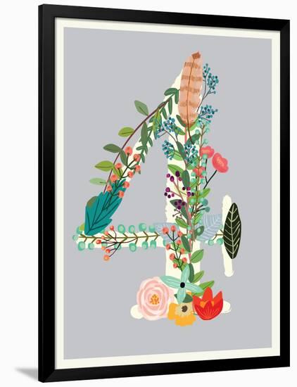 Number 4-Kindred Sol Collective-Framed Art Print