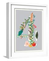 Number 4-Kindred Sol Collective-Framed Art Print