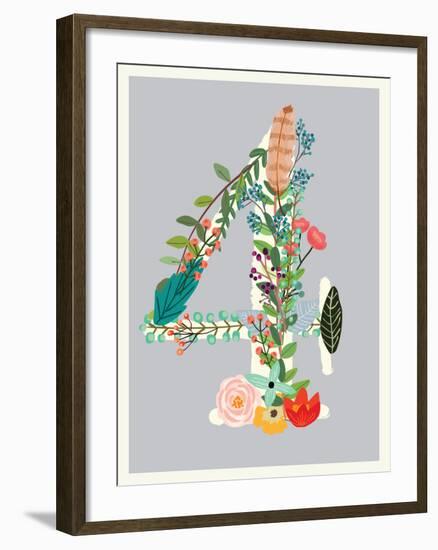 Number 4-Kindred Sol Collective-Framed Art Print