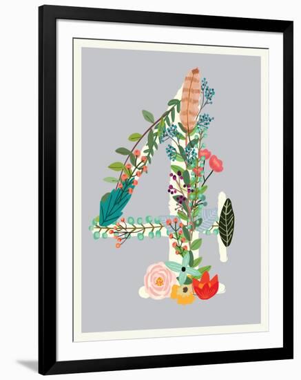 Number 4-Kindred Sol Collective-Framed Art Print