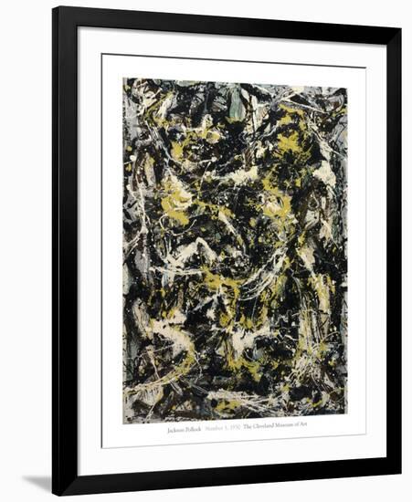 Number 5, 1950, 1950-Jackson Pollock-Framed Art Print