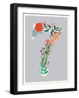 Number 7-Kindred Sol Collective-Framed Art Print