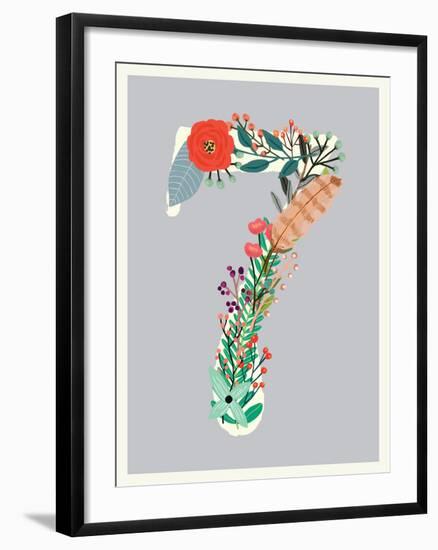 Number 7-Kindred Sol Collective-Framed Art Print