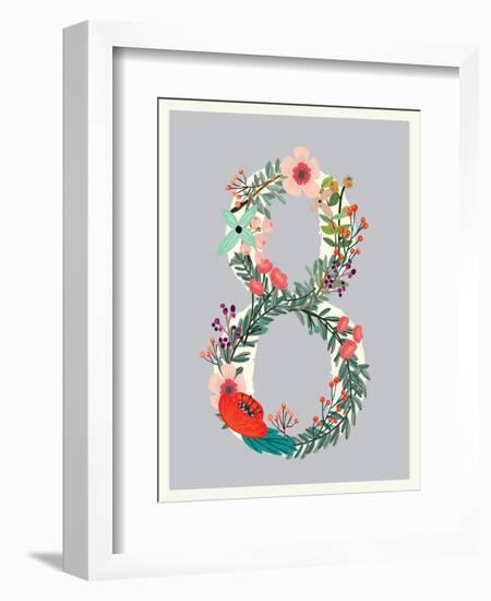 Number 8-Kindred Sol Collective-Framed Art Print