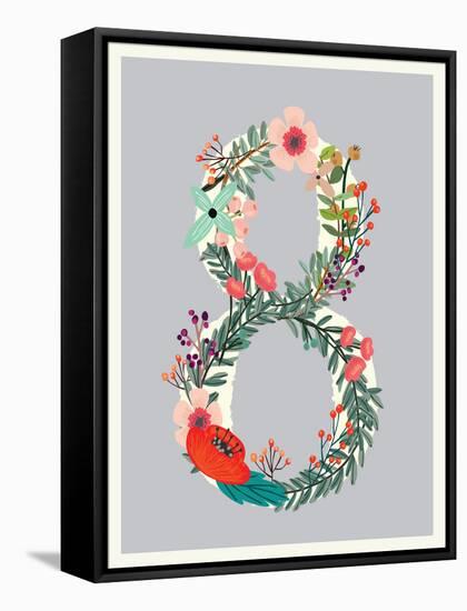 Number 8-Kindred Sol Collective-Framed Stretched Canvas