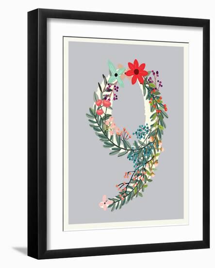 Number 9-Kindred Sol Collective-Framed Art Print