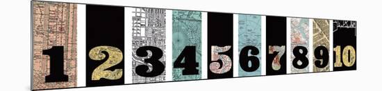 Number Map I-Max Carter-Mounted Art Print