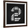 Number Metal Chrome Ribbon - 2 - Two-Ecelop-Framed Art Print