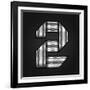 Number Metal Chrome Ribbon - 2 - Two-Ecelop-Framed Art Print