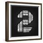 Number Metal Chrome Ribbon - 2 - Two-Ecelop-Framed Art Print