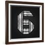 Number Metal Chrome Ribbon - 6 - Six-Ecelop-Framed Art Print