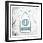 Number One Boat Toned Down-Jace Grey-Framed Art Print