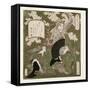 Number One: Liu Bei, 1823-25-Yashima Gakutei-Framed Stretched Canvas