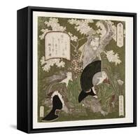 Number One: Liu Bei, 1823-25-Yashima Gakutei-Framed Stretched Canvas