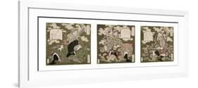 Number One: Liu Bei; Number Two: Guan Yu; Number Three: Zhang Fei, 1823-25-Yashima Gakutei-Framed Premium Giclee Print