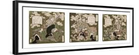 Number One: Liu Bei; Number Two: Guan Yu; Number Three: Zhang Fei, 1823-25-Yashima Gakutei-Framed Premium Giclee Print