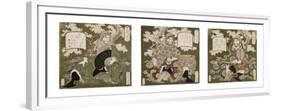 Number One: Liu Bei; Number Two: Guan Yu; Number Three: Zhang Fei, 1823-25-Yashima Gakutei-Framed Premium Giclee Print