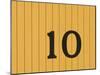 Number Ten on the Side of a Historic Trolley Car-John Nordell-Mounted Photographic Print