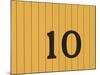 Number Ten on the Side of a Historic Trolley Car-John Nordell-Mounted Photographic Print