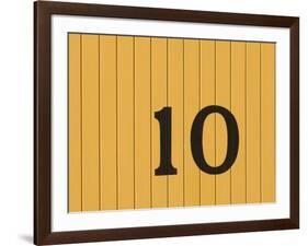 Number Ten on the Side of a Historic Trolley Car-John Nordell-Framed Photographic Print