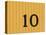 Number Ten on the Side of a Historic Trolley Car-John Nordell-Stretched Canvas