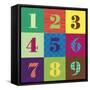 Numbercolors-Ali Lynne-Framed Stretched Canvas