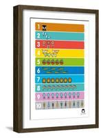 Numbers 1-10-Jane Foster-Framed Art Print