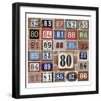 Numbers 80S-Defotoberg-Framed Photographic Print