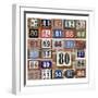 Numbers 80S-Defotoberg-Framed Photographic Print