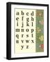 Numbers and Letters-null-Framed Art Print