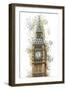 Numbers Collection - London Big Ben-Philippe Hugonnard-Framed Art Print