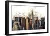 Numbers Collection - Manhattan Skyscrapers-Philippe Hugonnard-Framed Art Print