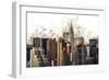 Numbers Collection - Manhattan Skyscrapers-Philippe Hugonnard-Framed Art Print