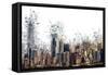 Numbers Collection - NY Skyline-Philippe Hugonnard-Framed Stretched Canvas