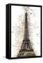 Numbers Collection - Paris Eiffel-Philippe Hugonnard-Framed Stretched Canvas