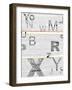 Numbers Grey-NaxArt-Framed Art Print