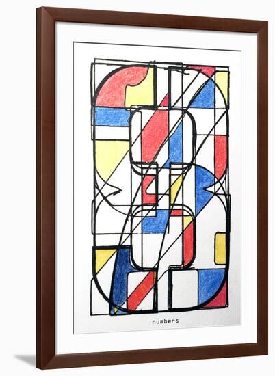 NUMBERS-JAMES MARTIN-Framed Art Print