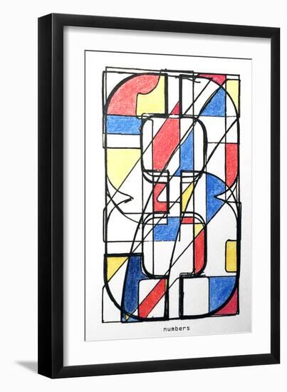 NUMBERS-JAMES MARTIN-Framed Art Print