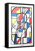 NUMBERS-JAMES MARTIN-Framed Stretched Canvas