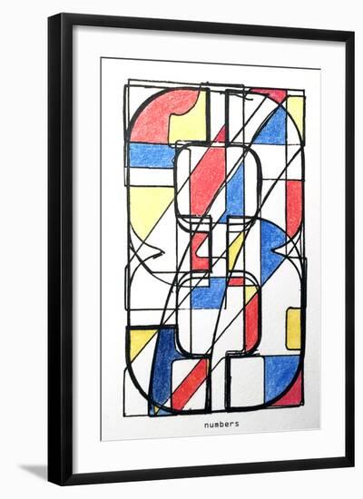 NUMBERS-JAMES MARTIN-Framed Art Print