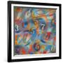 Numbers-Abstract Graffiti-Framed Giclee Print