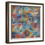 Numbers-Abstract Graffiti-Framed Giclee Print