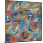 Numbers-Abstract Graffiti-Mounted Giclee Print