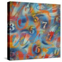 Numbers-Abstract Graffiti-Stretched Canvas